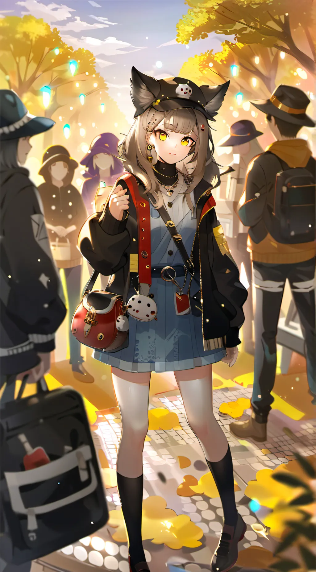 ai character: Glitchy background