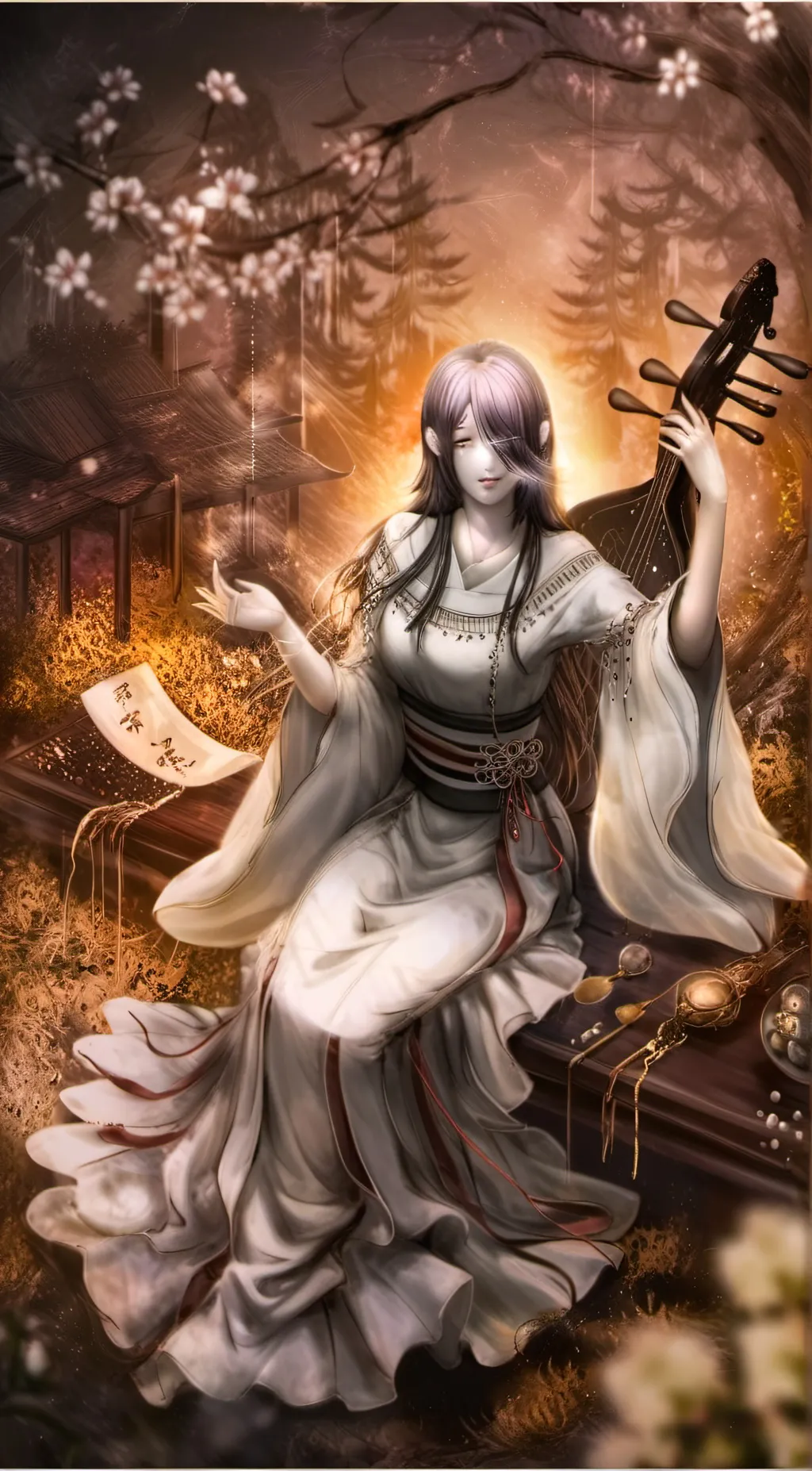 ai character: Nakime  background