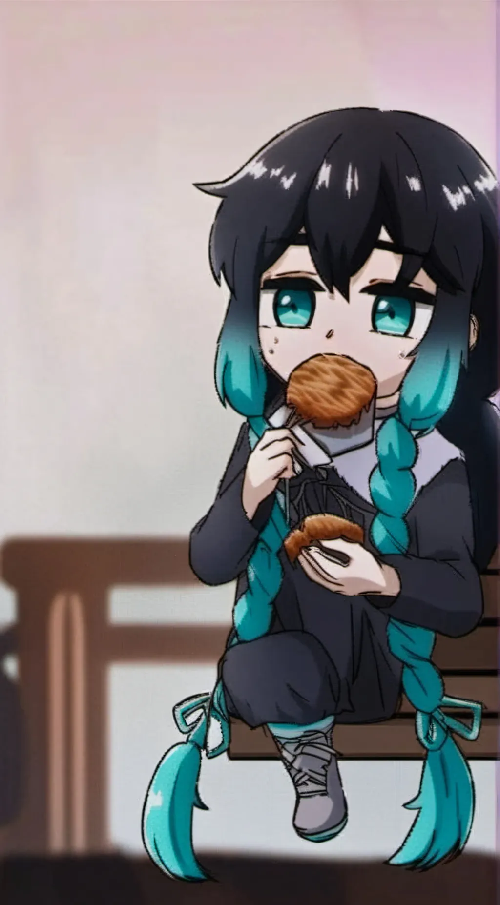 ai character: Chibi Muichiro background