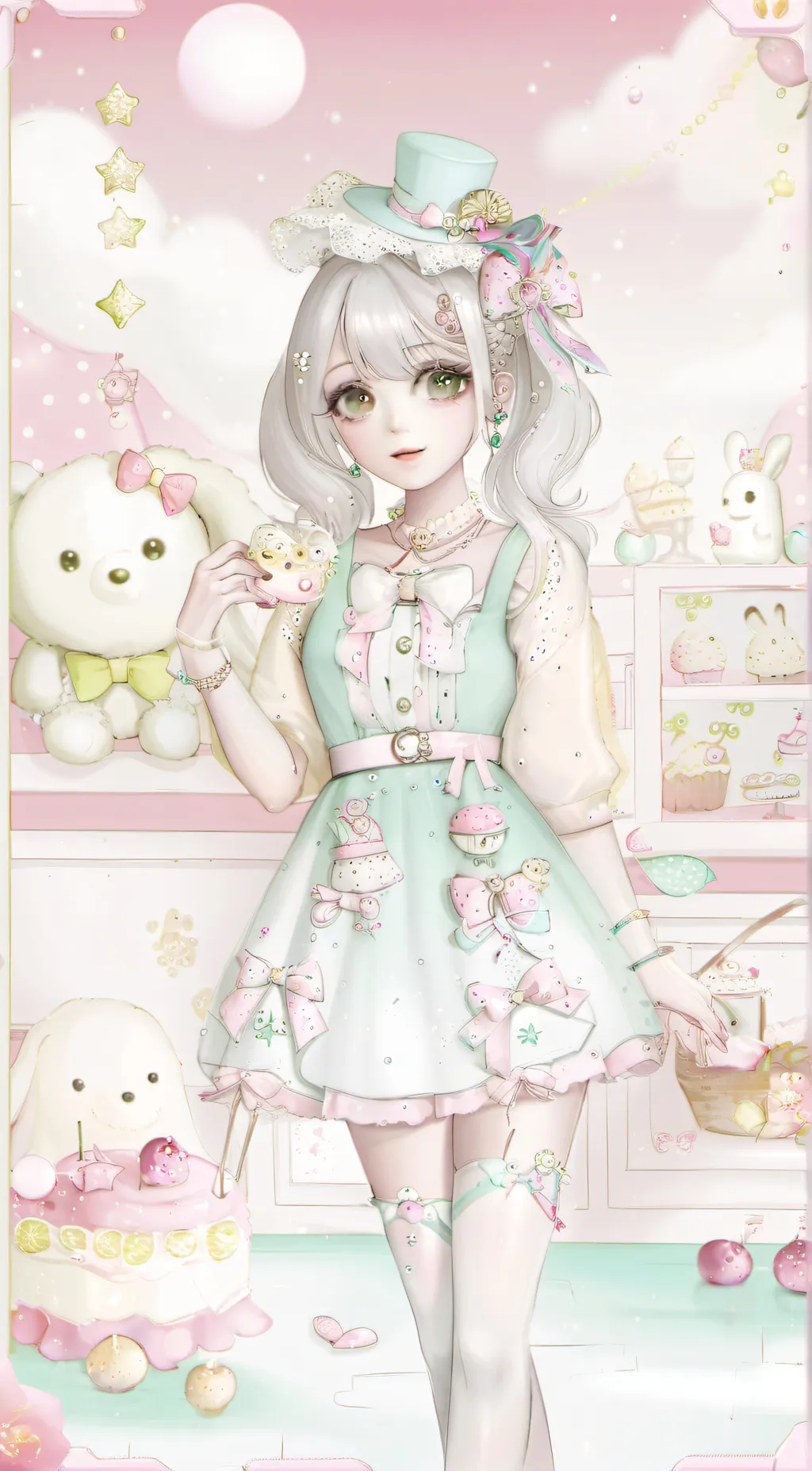 ai character: princess girl background