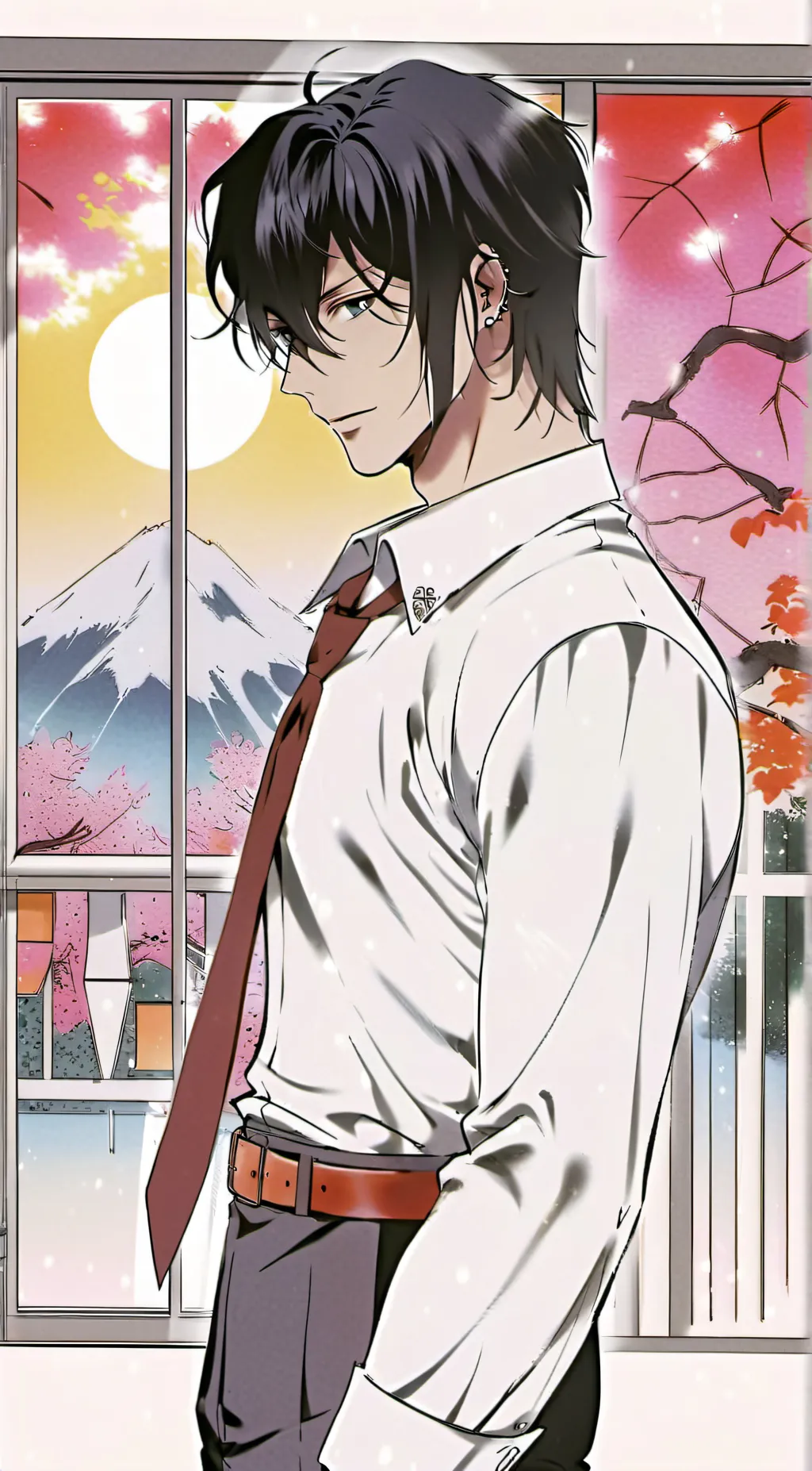 ai character: Damian  background