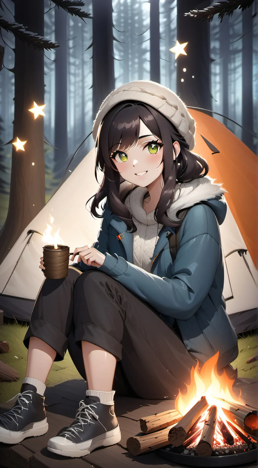 ai character: dj christivie  background