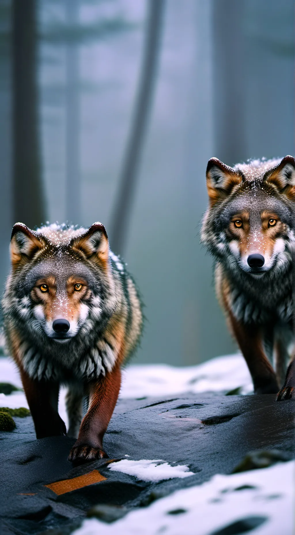 ai character: Winter background