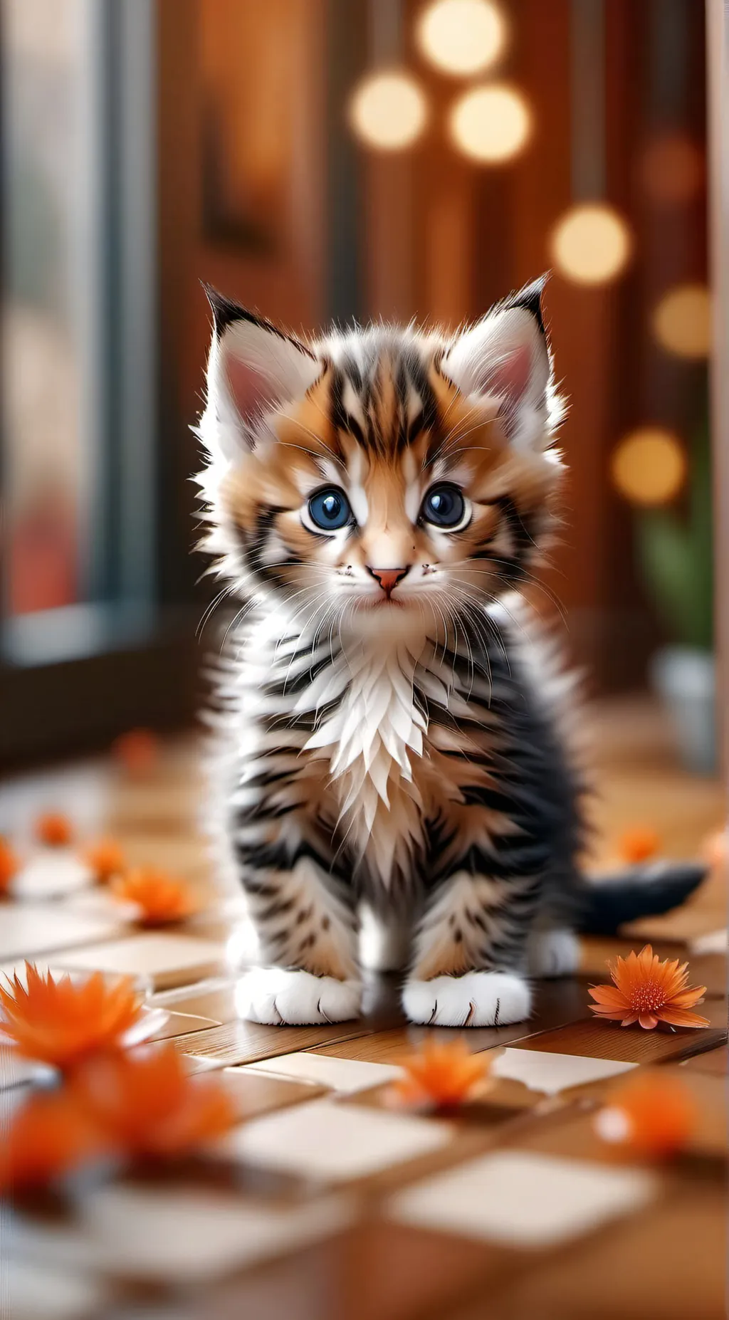 ai character: kitten background