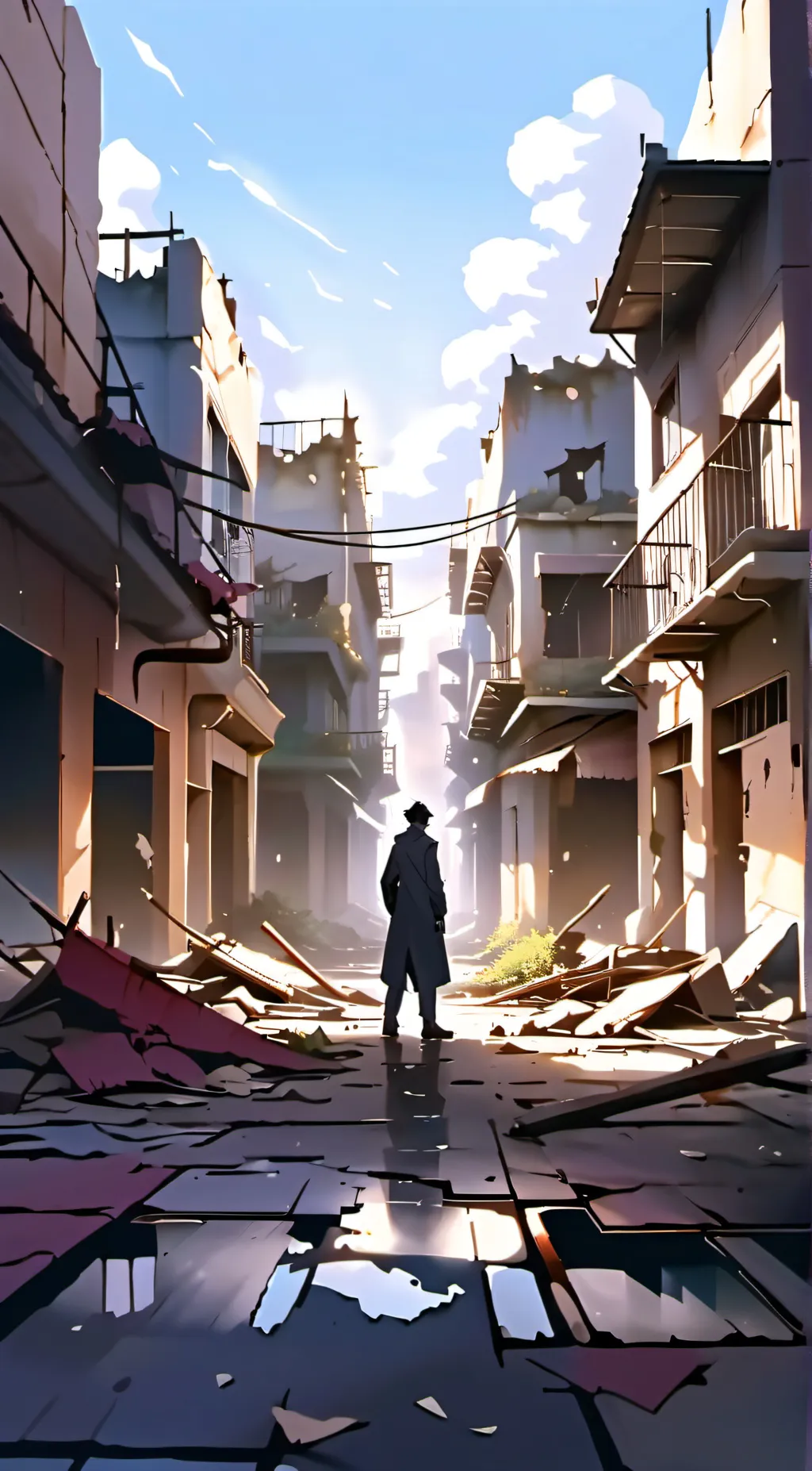 ai character: apocalypse zombie  background