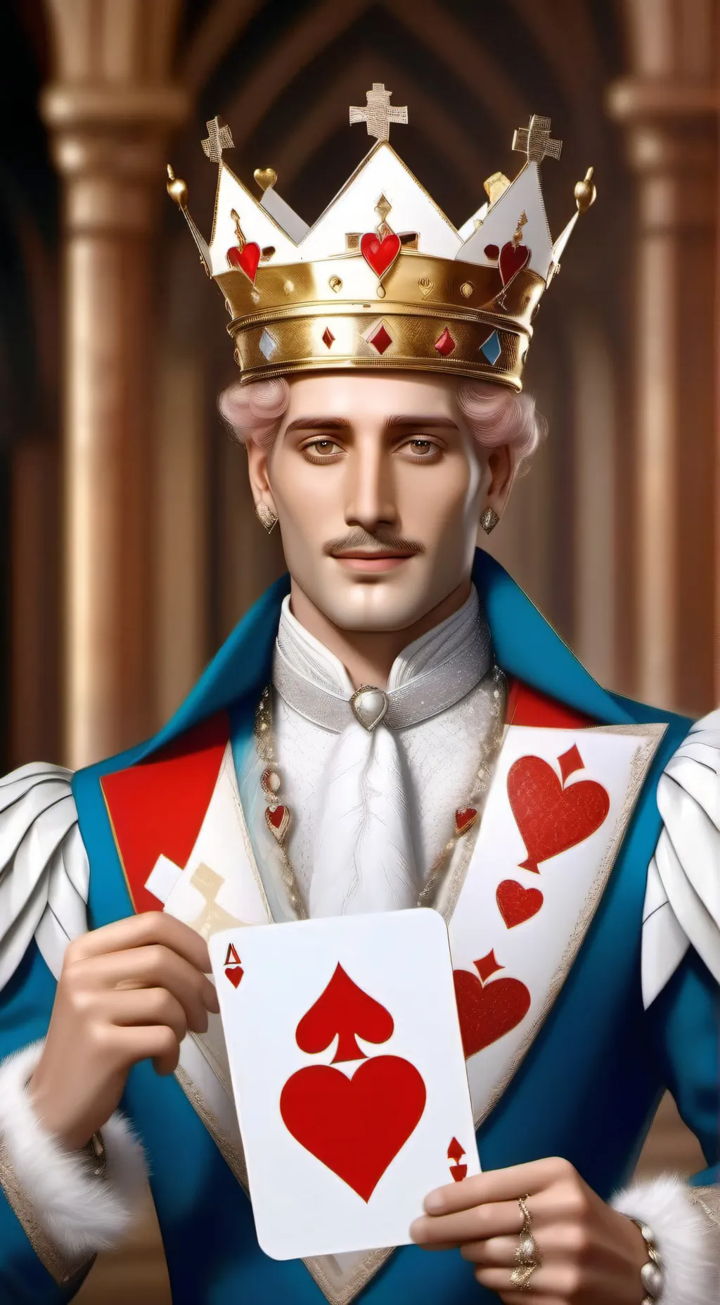 ai character: Card rulers background