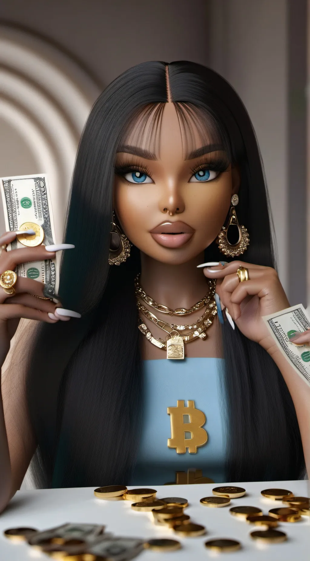 ai character: Raven background