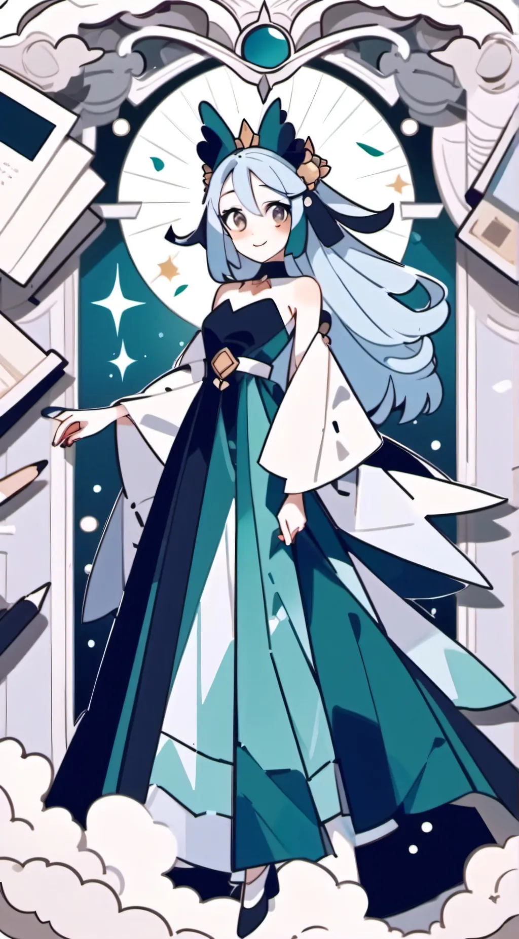 ai character: Bluey background