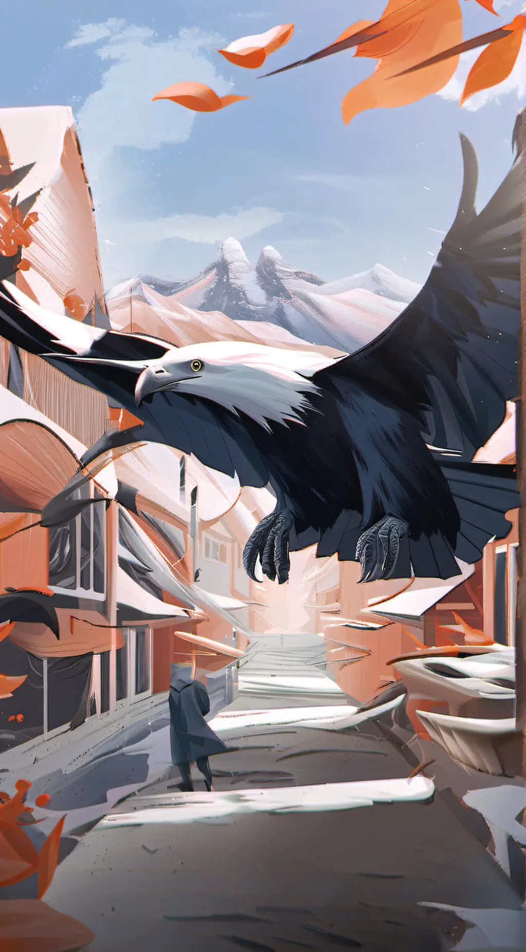 ai character: Eagle background