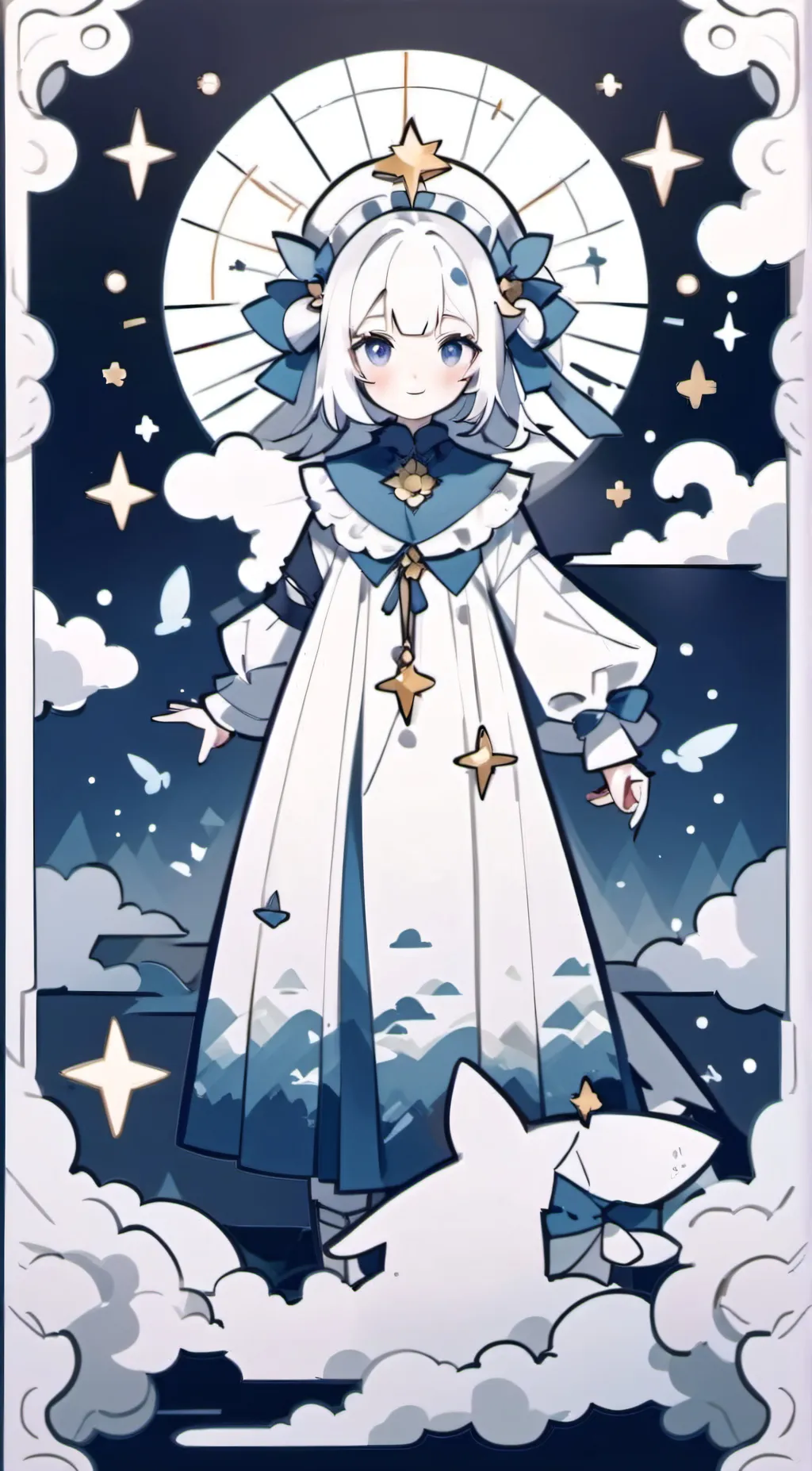 ai character: Olive background