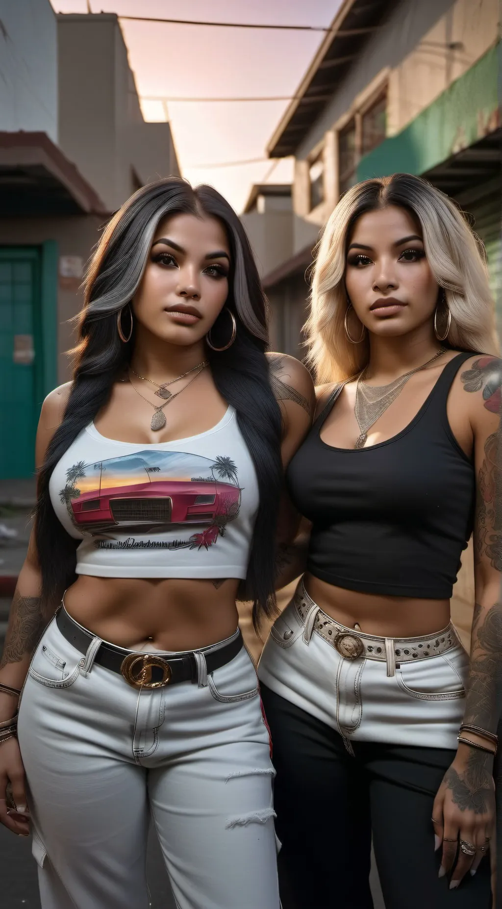 ai character: The Zamora Twins background