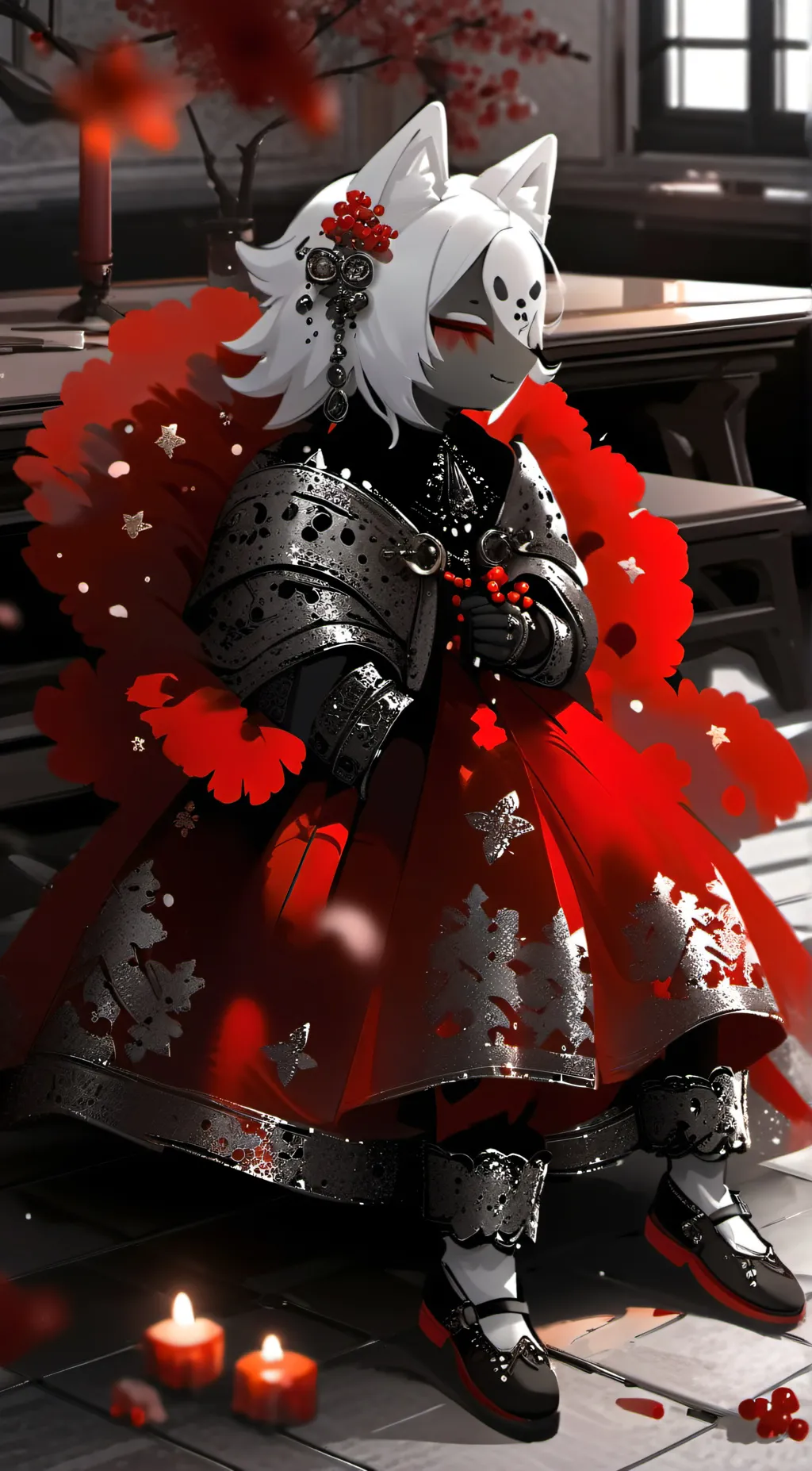 ai character: Rose background