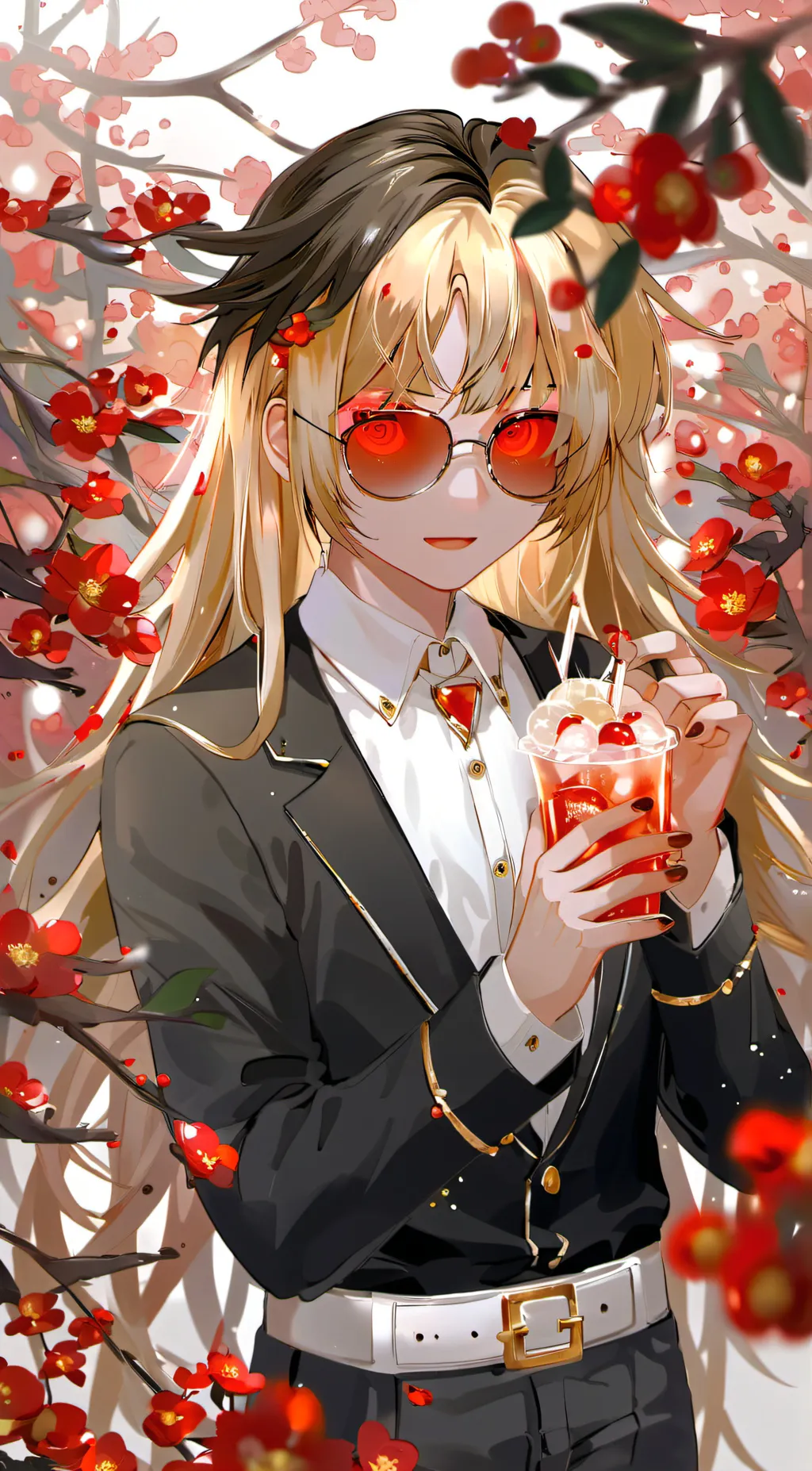 ai character: bakugo as a girl background