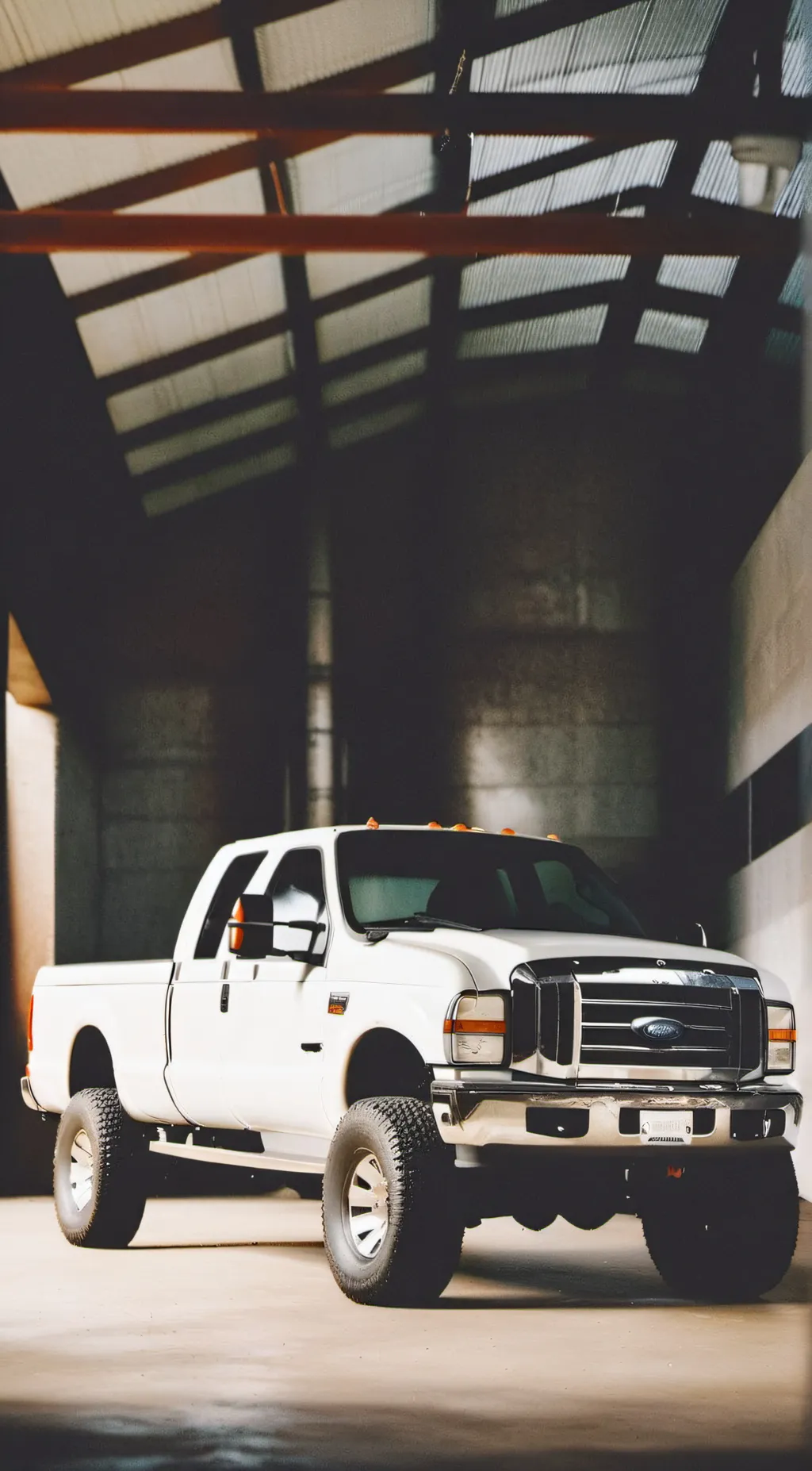 ai character: Ford F-250 background