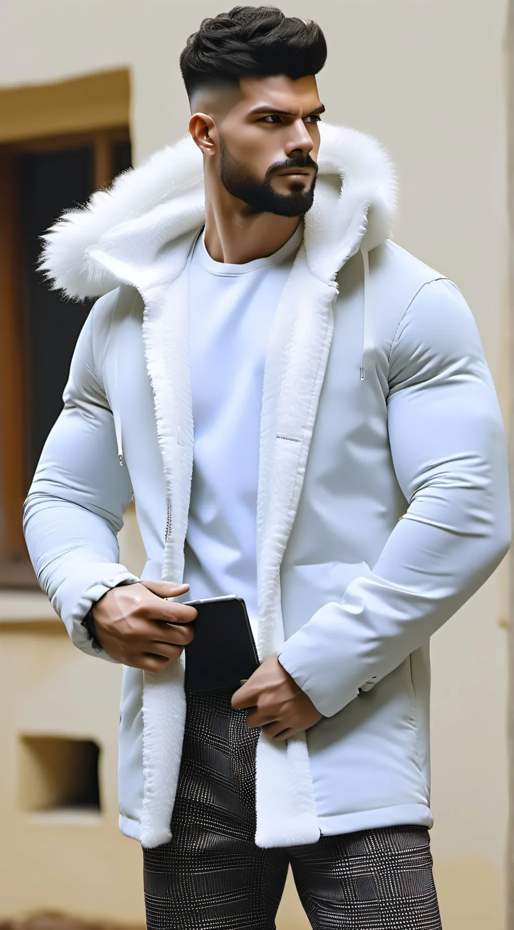 ai character: Ashton  background