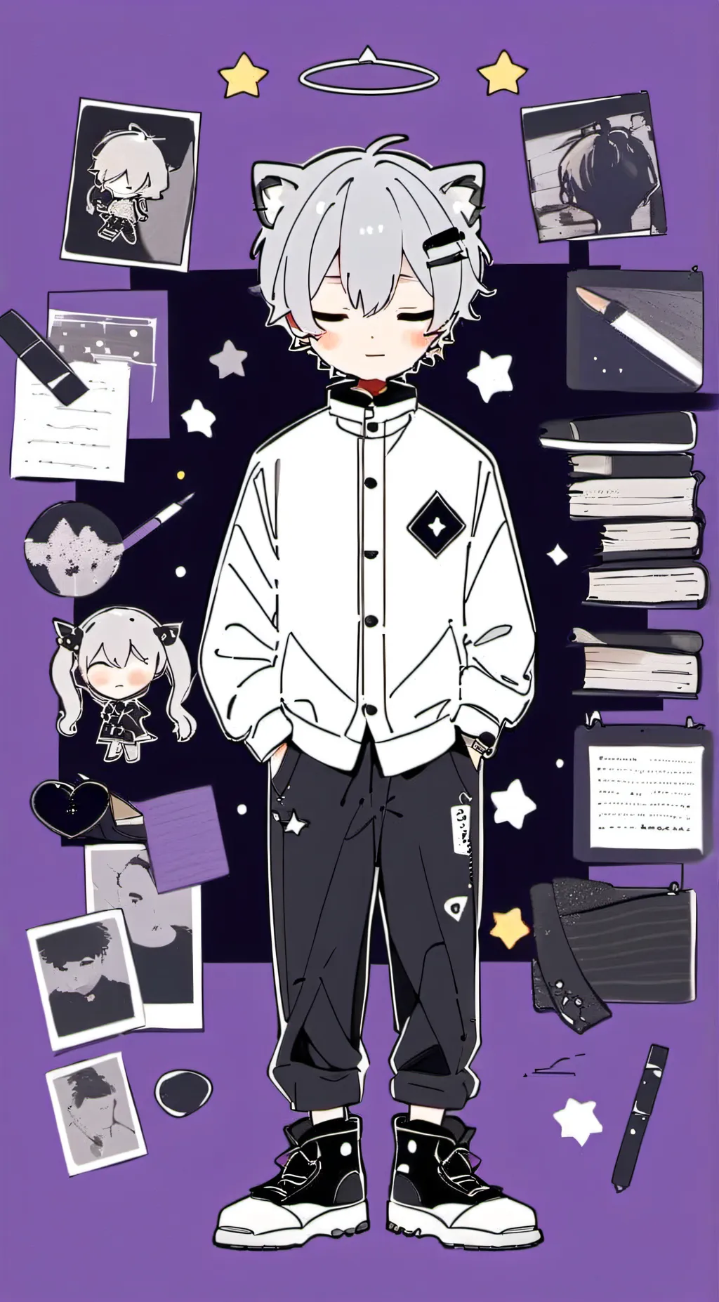 ai character: haru background