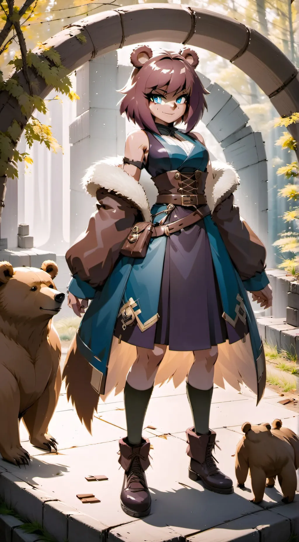 ai character: frednia  background