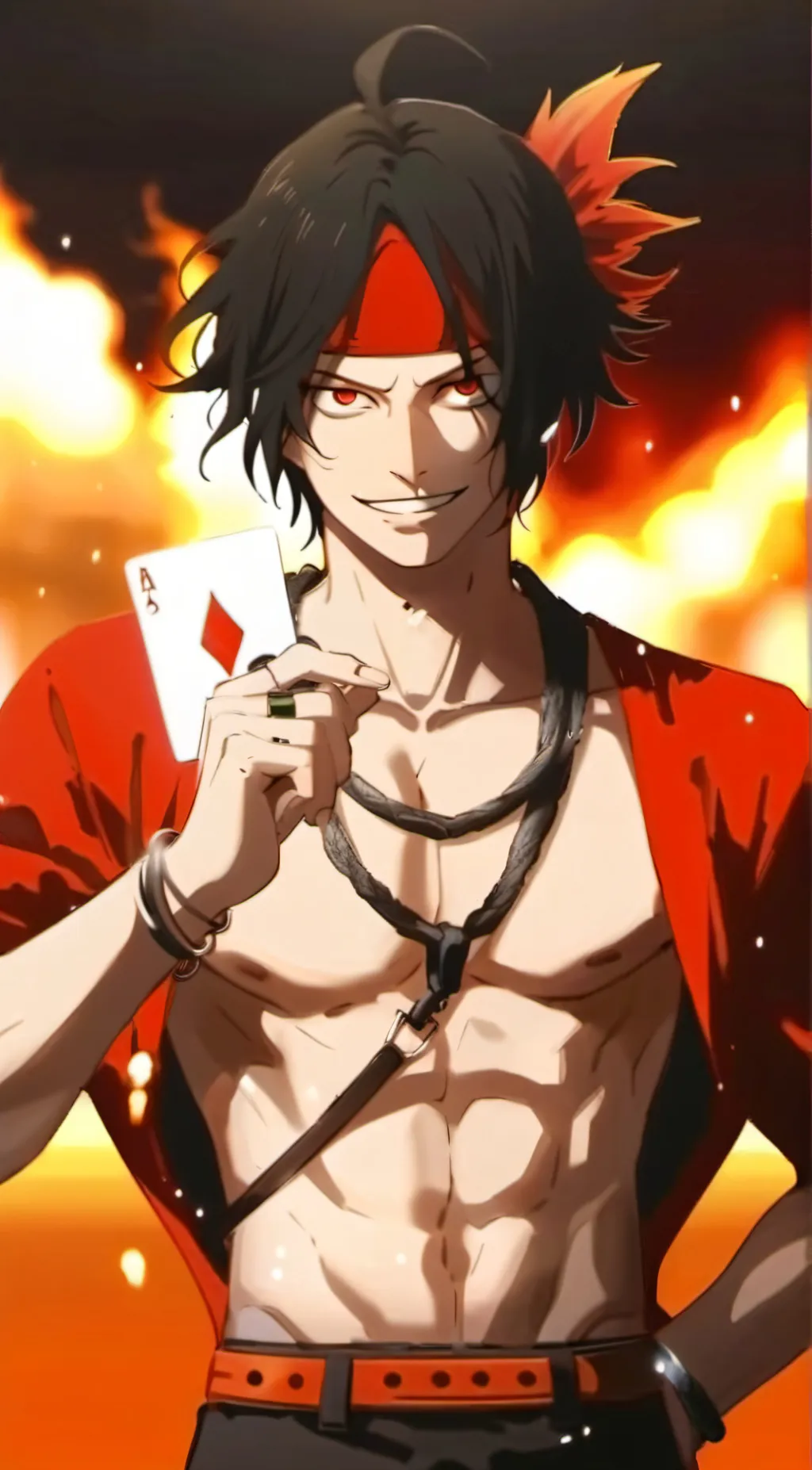 ai character: Portgas D. Ace background