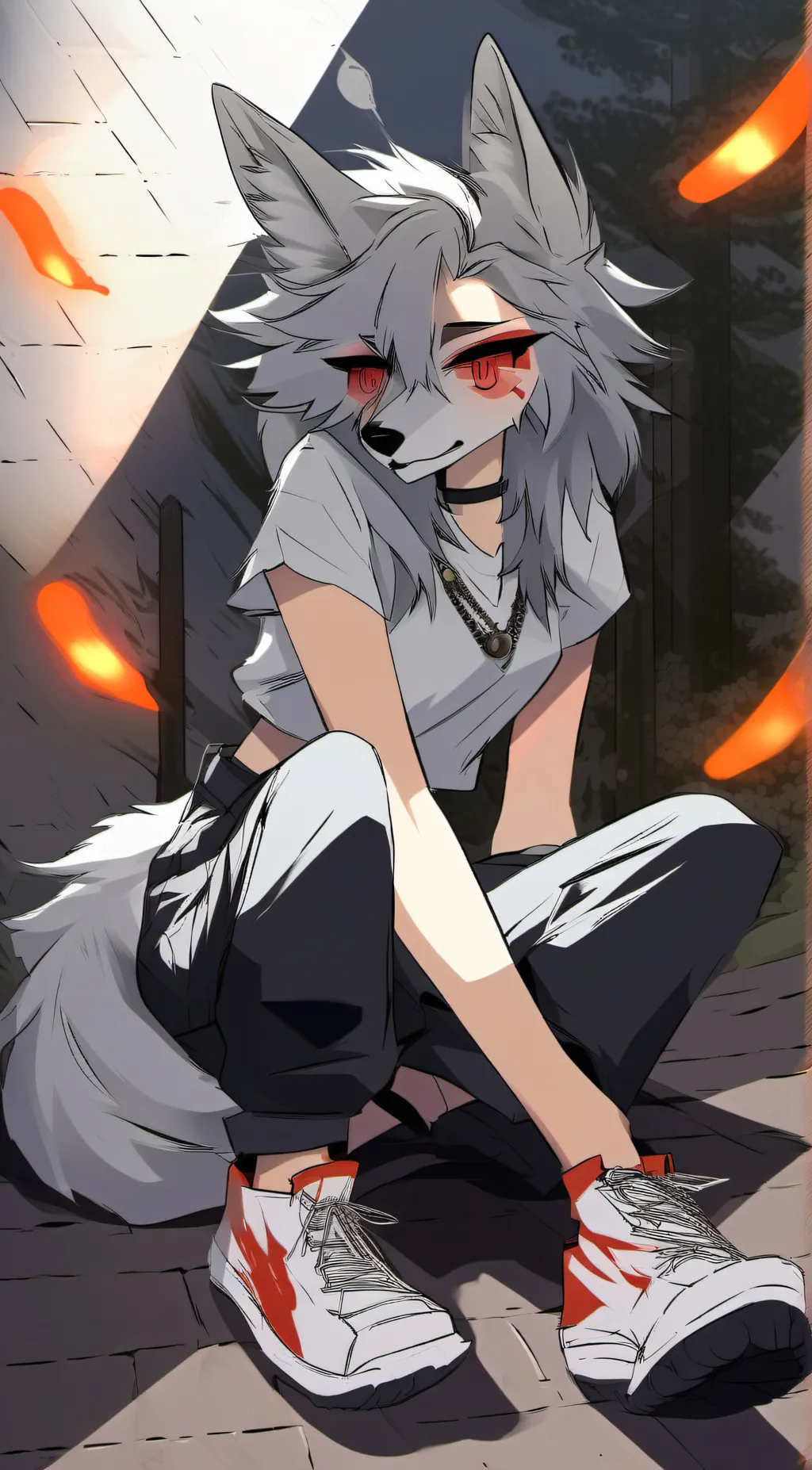 ai character: Loona and dads sis background