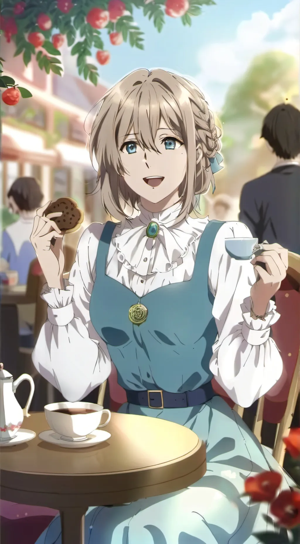 ai character: lea background