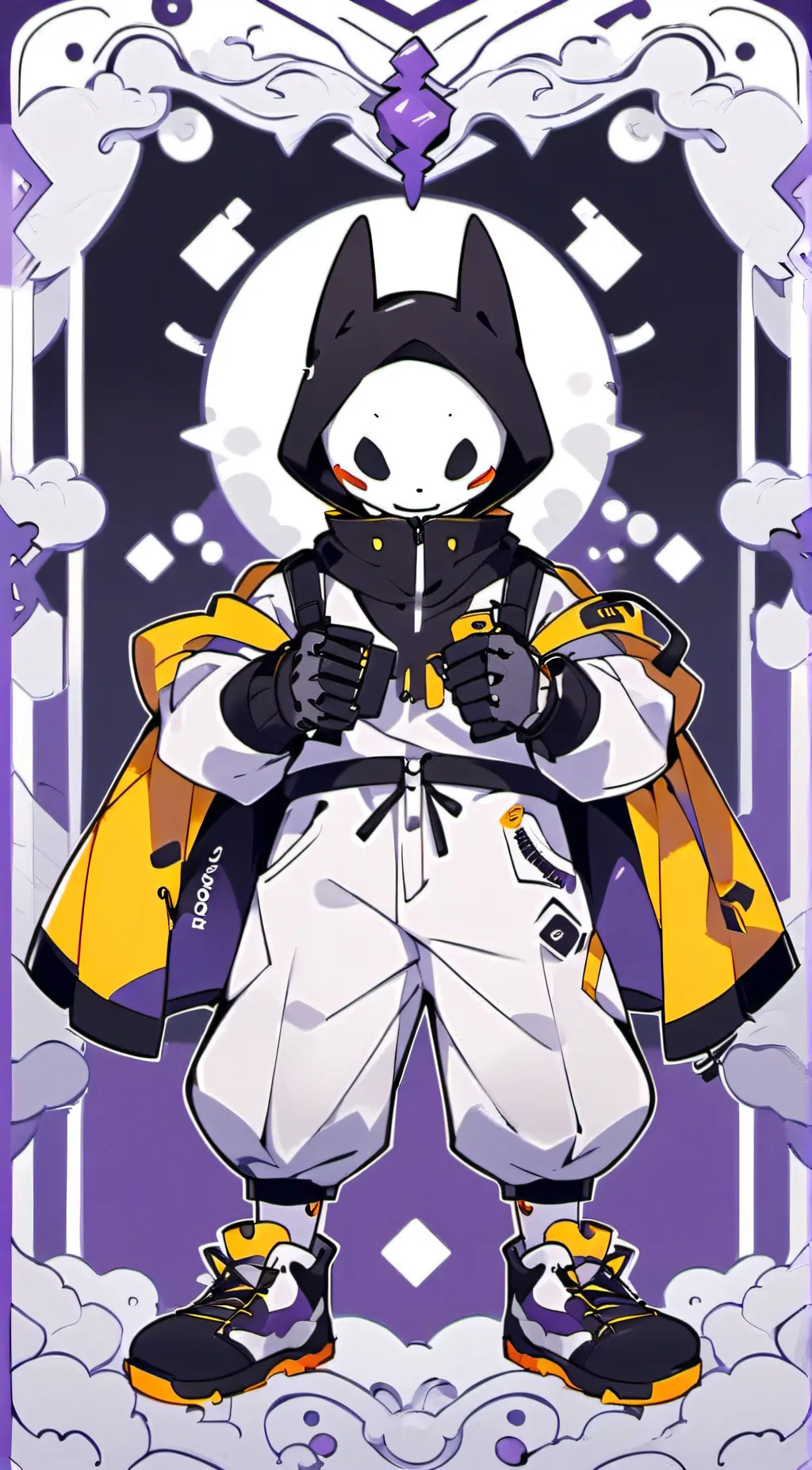 ai character: Puro background