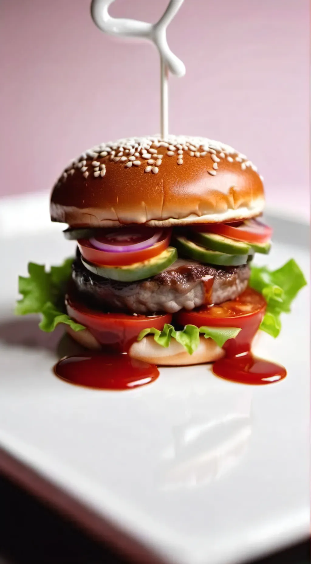 ai character: animal burger background