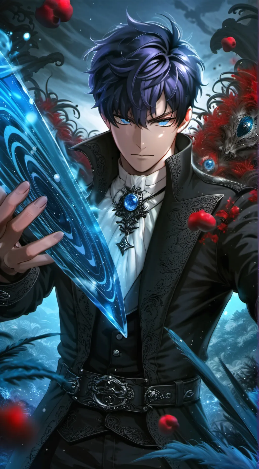 ai character: Sung Jinwoo background