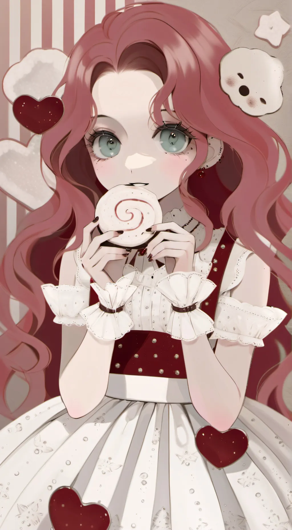 ai character: Evil Red background