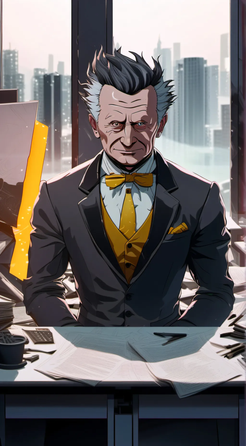 ai character: Mr. Boss background