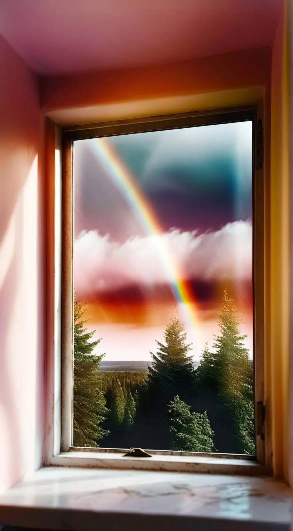 ai character: Rain background