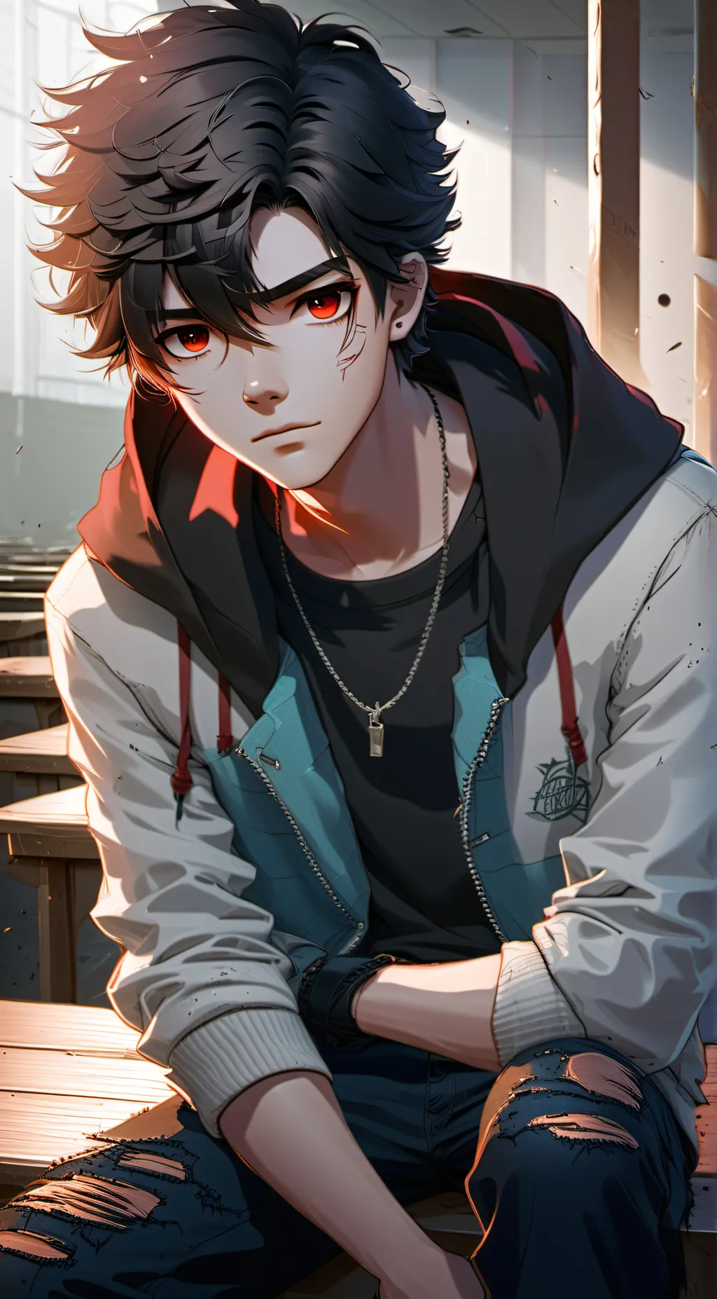 ai character: Blake  background