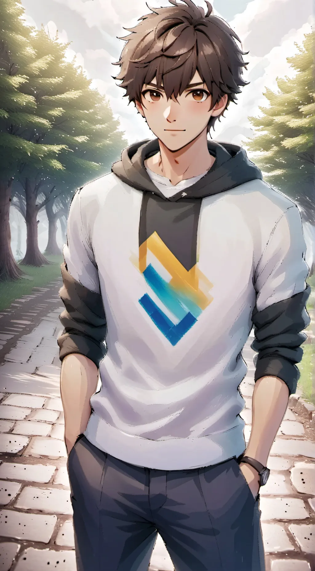 ai character: Angelo  background