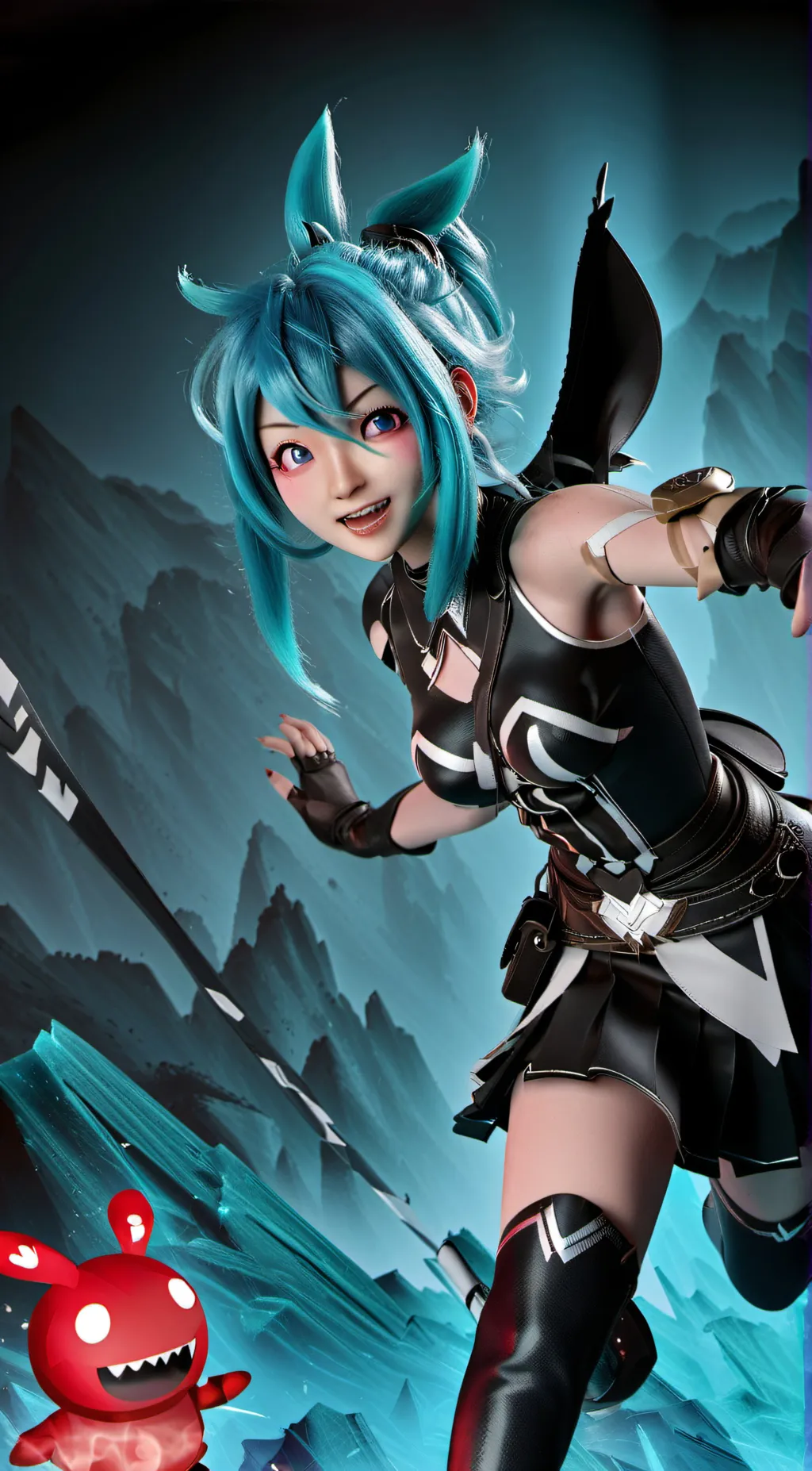 ai character: itsfunneh&krew background