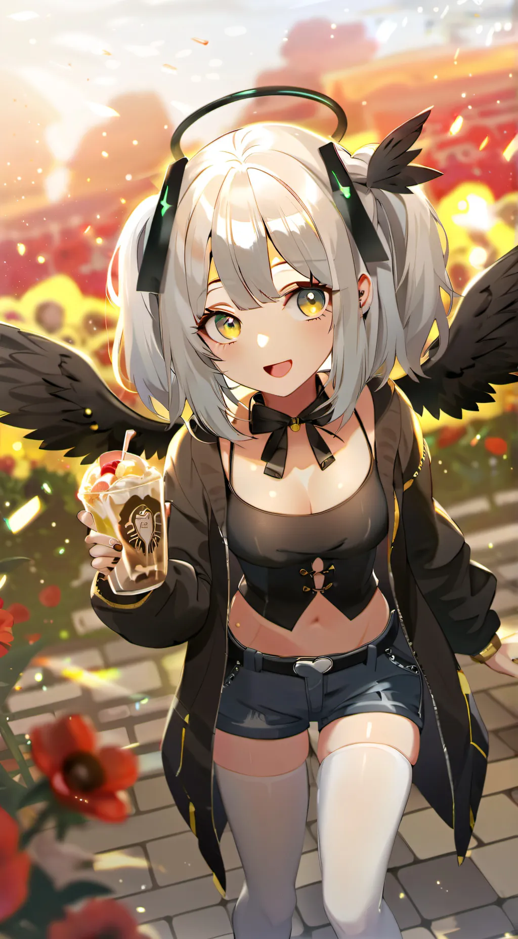 ai character: Angel Ishi  background