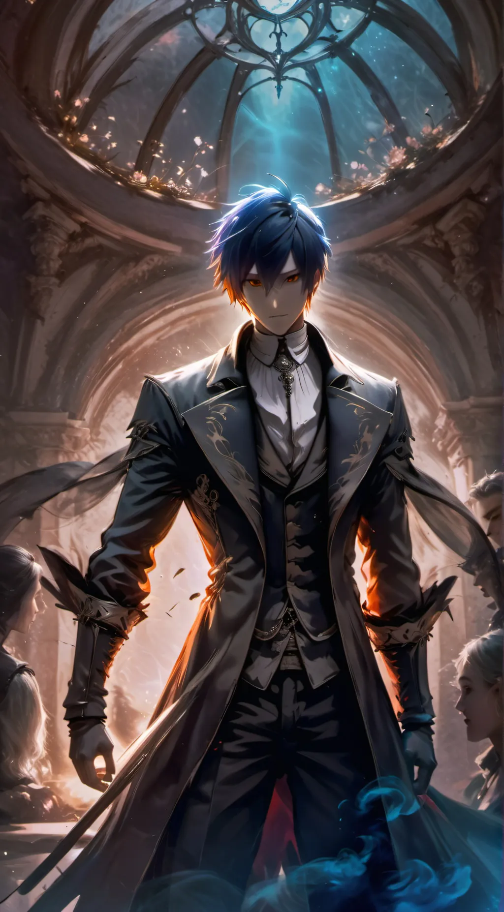 ai character: Shadow Tempest💀 background