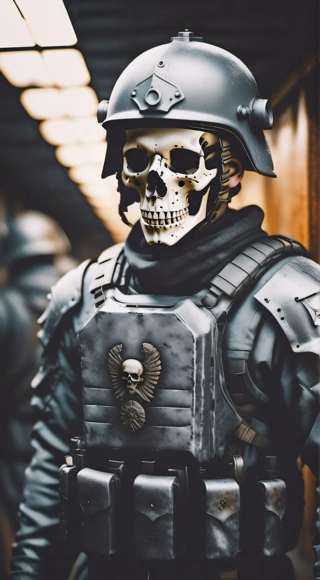 ai character: Simon Ghost Riley  background