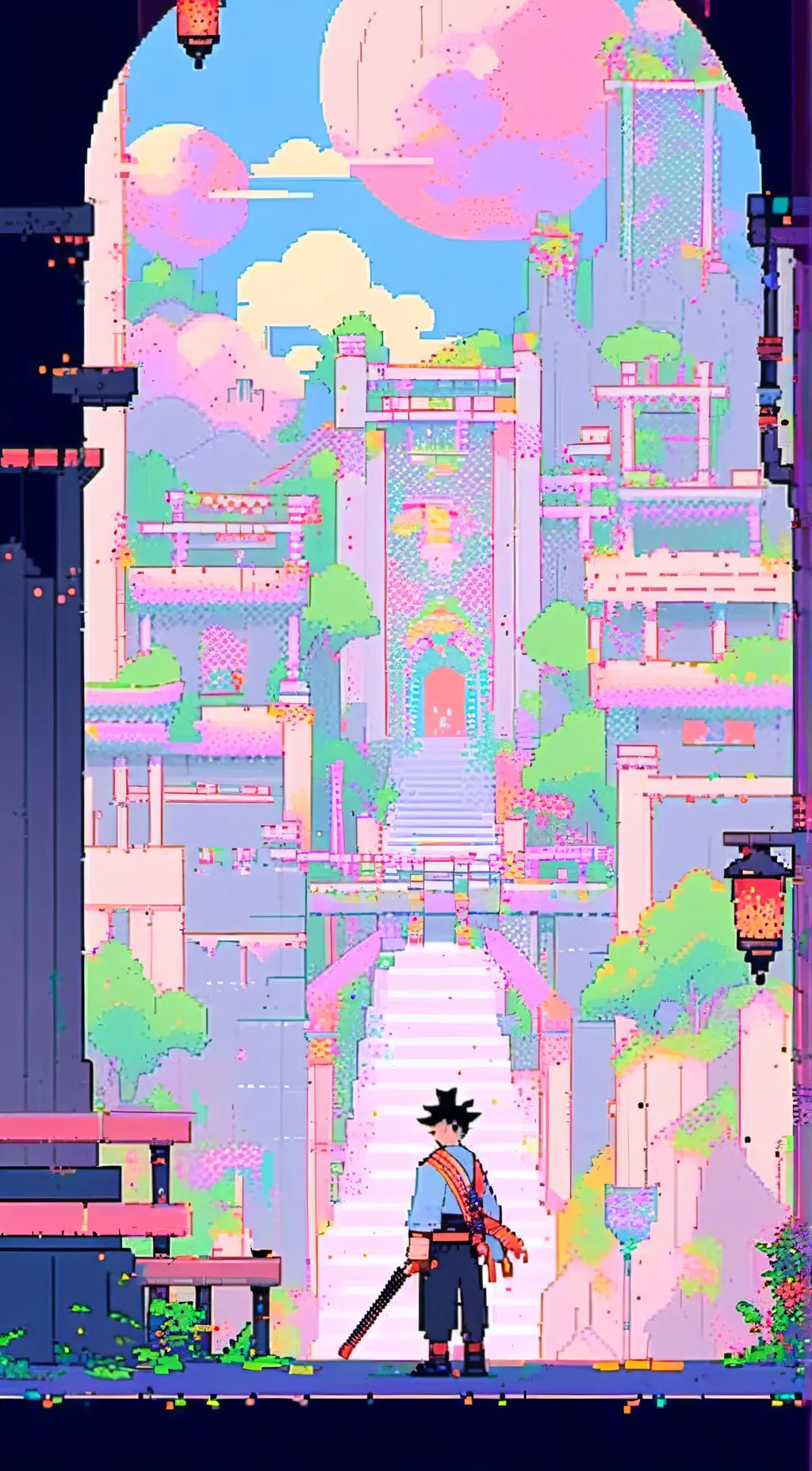 ai character: Bluey :DD background