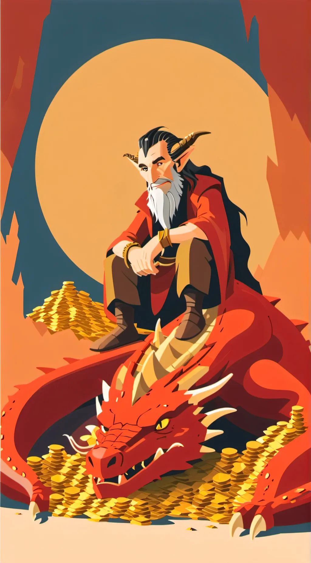 ai character: Smaug (injured) background