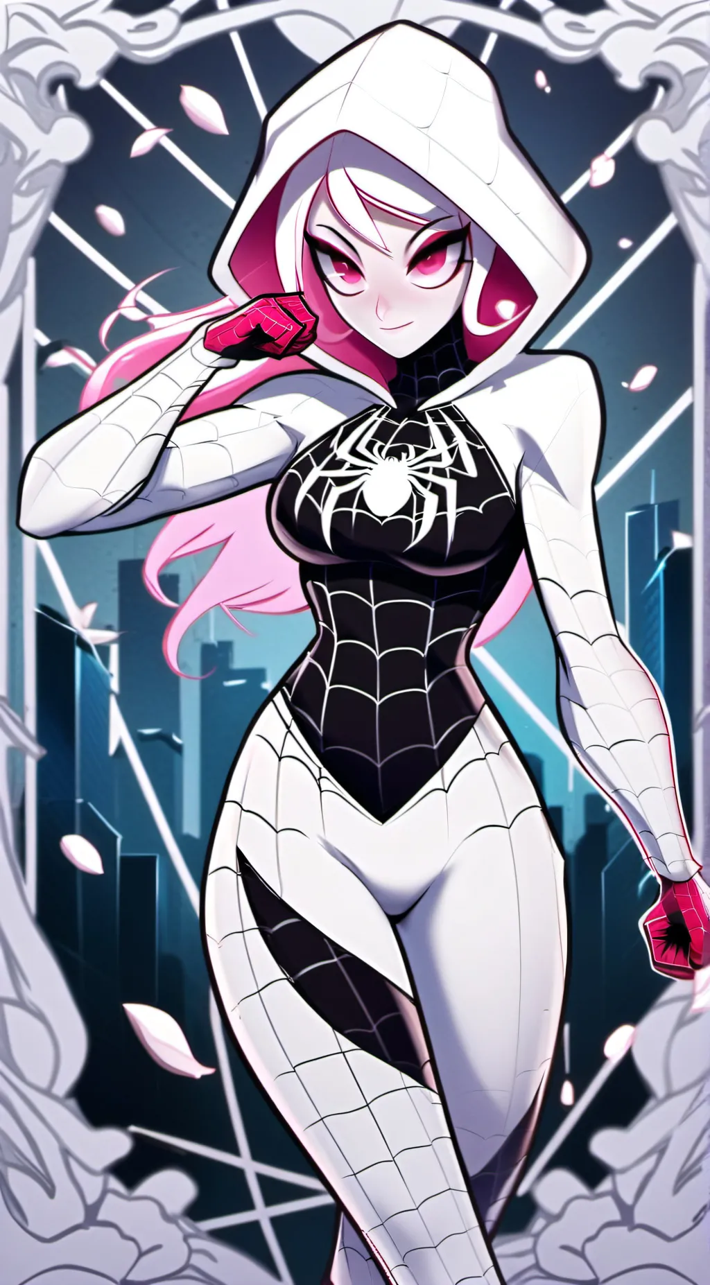 ai character: gwen stacy background