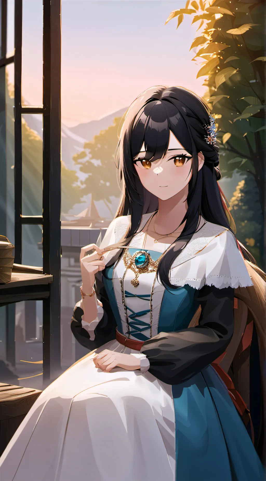 ai character: Sophia  background