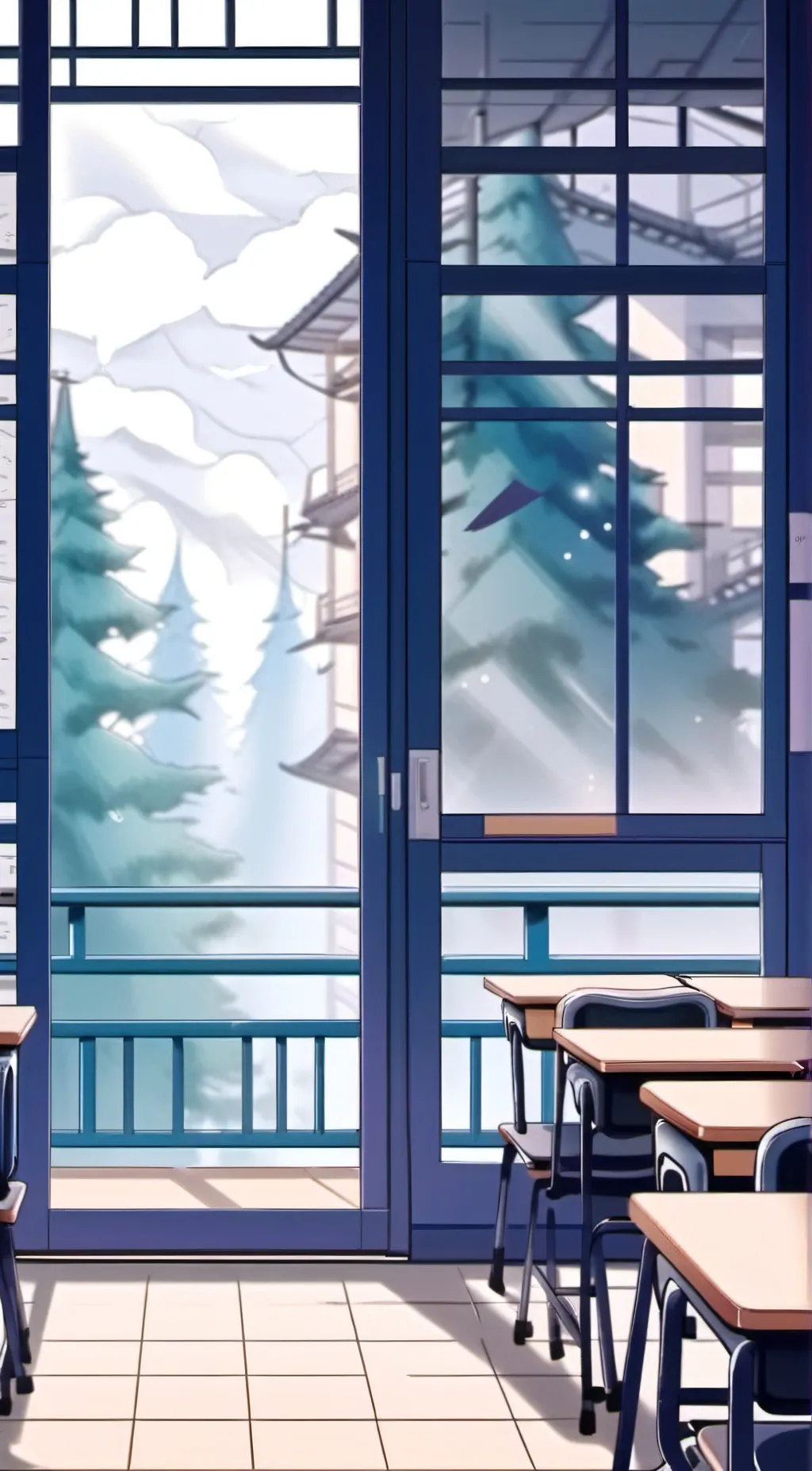 ai character: FPE SCHOOL!  background