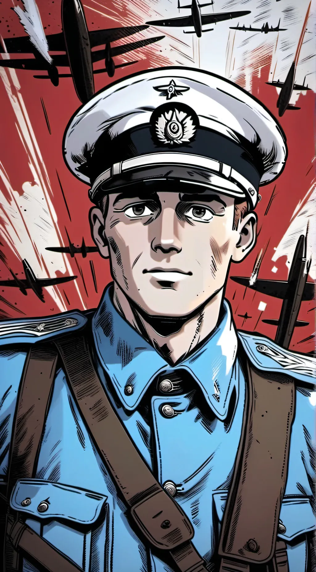 ai character: World War Two. background