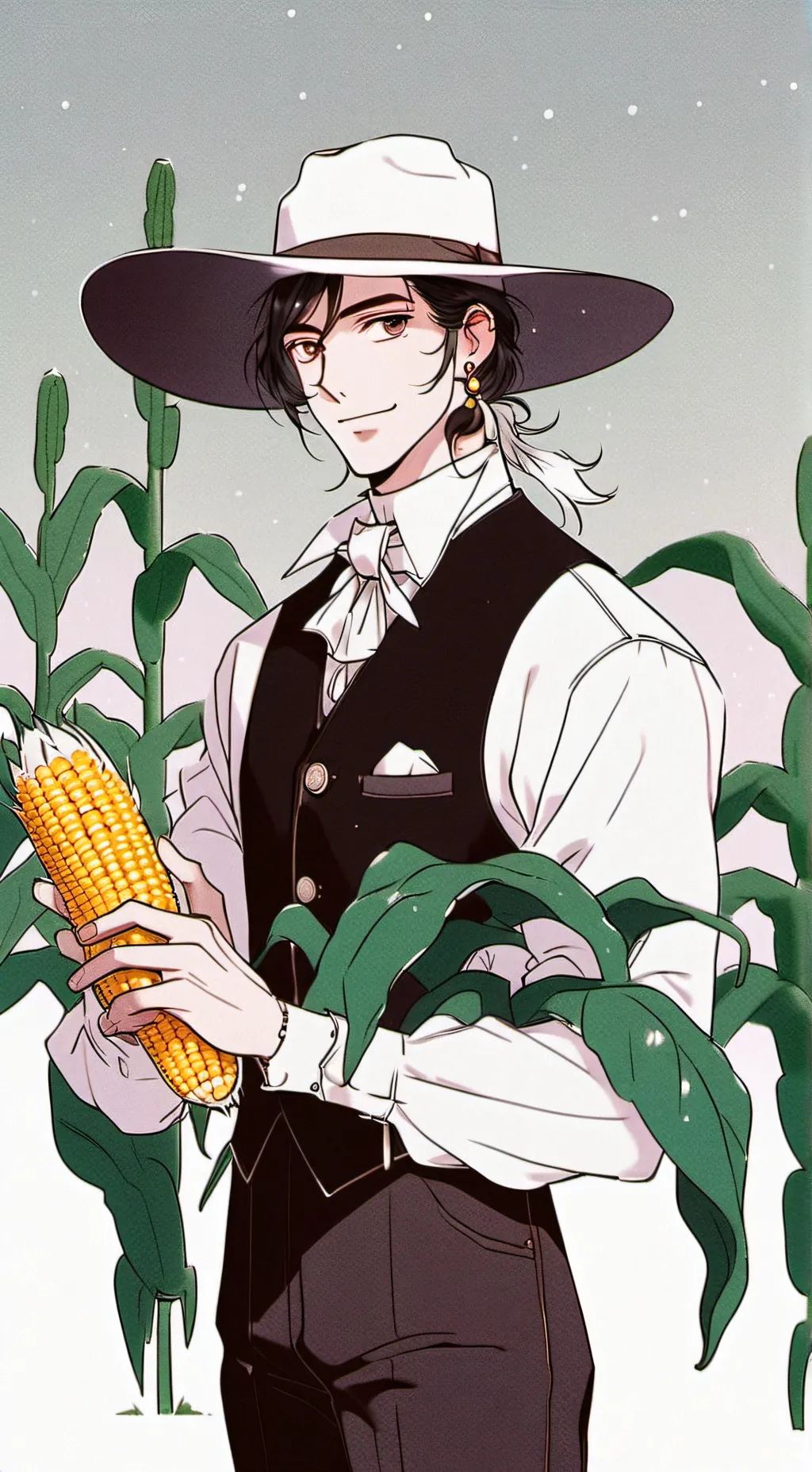 ai character: Corn got kidnapped background