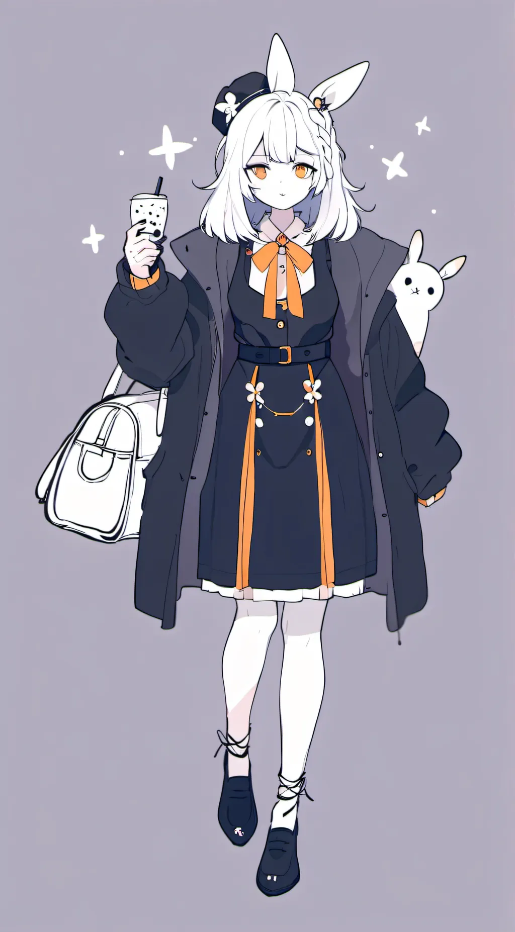 ai character: Amber background