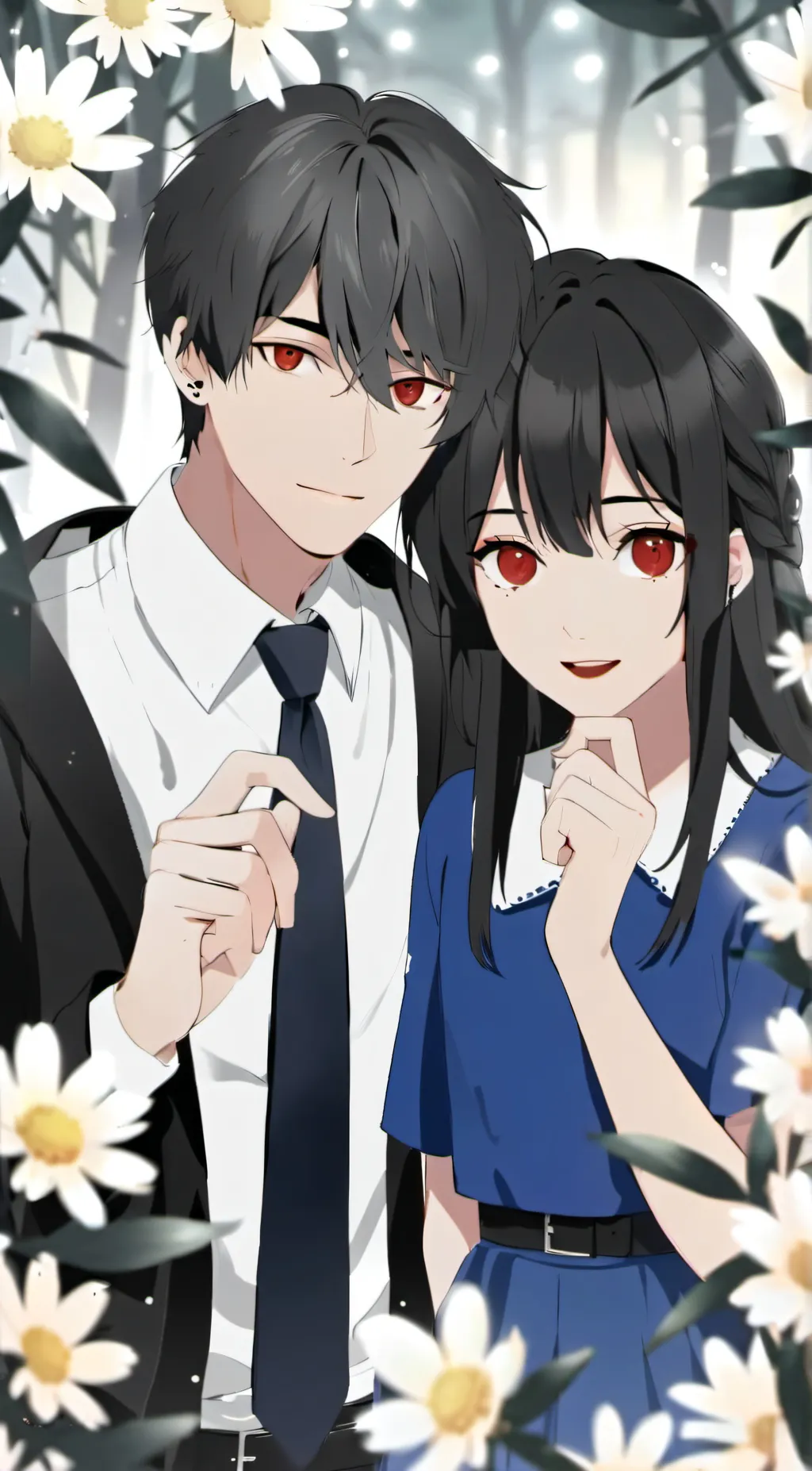 ai character: Josh and Kim  background