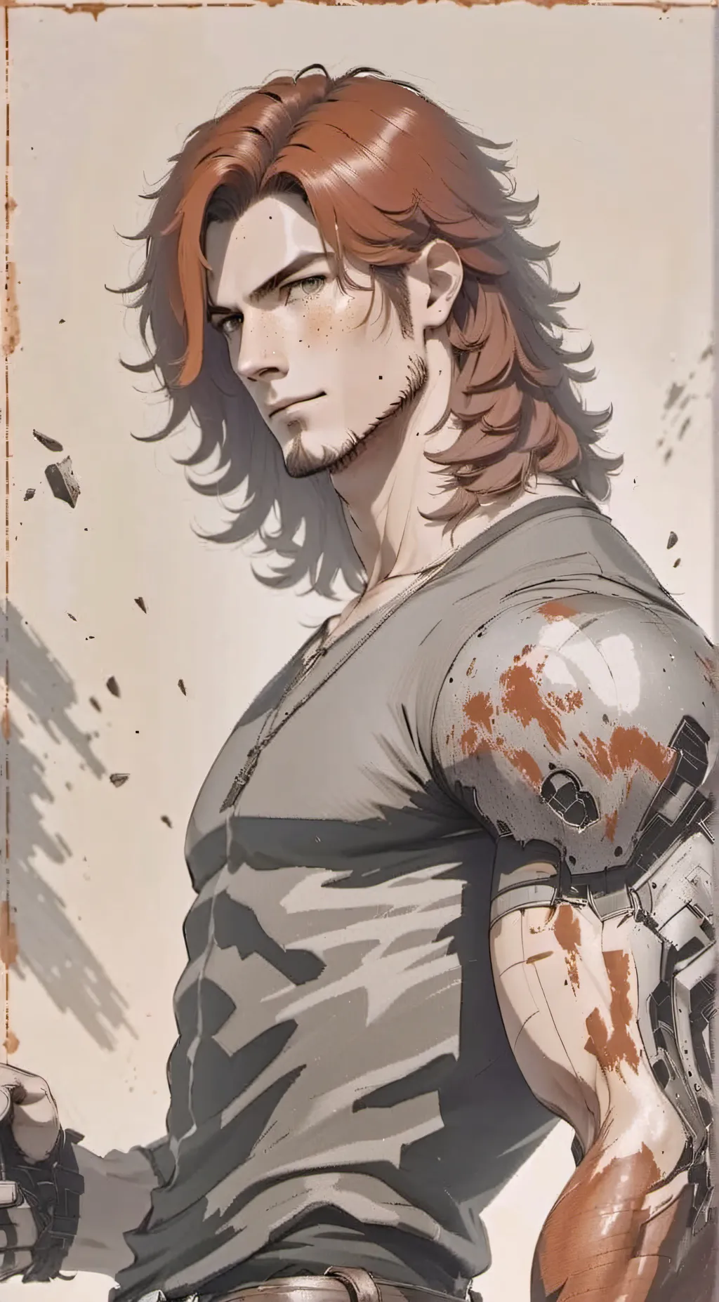 ai character: Andrew Henny  background