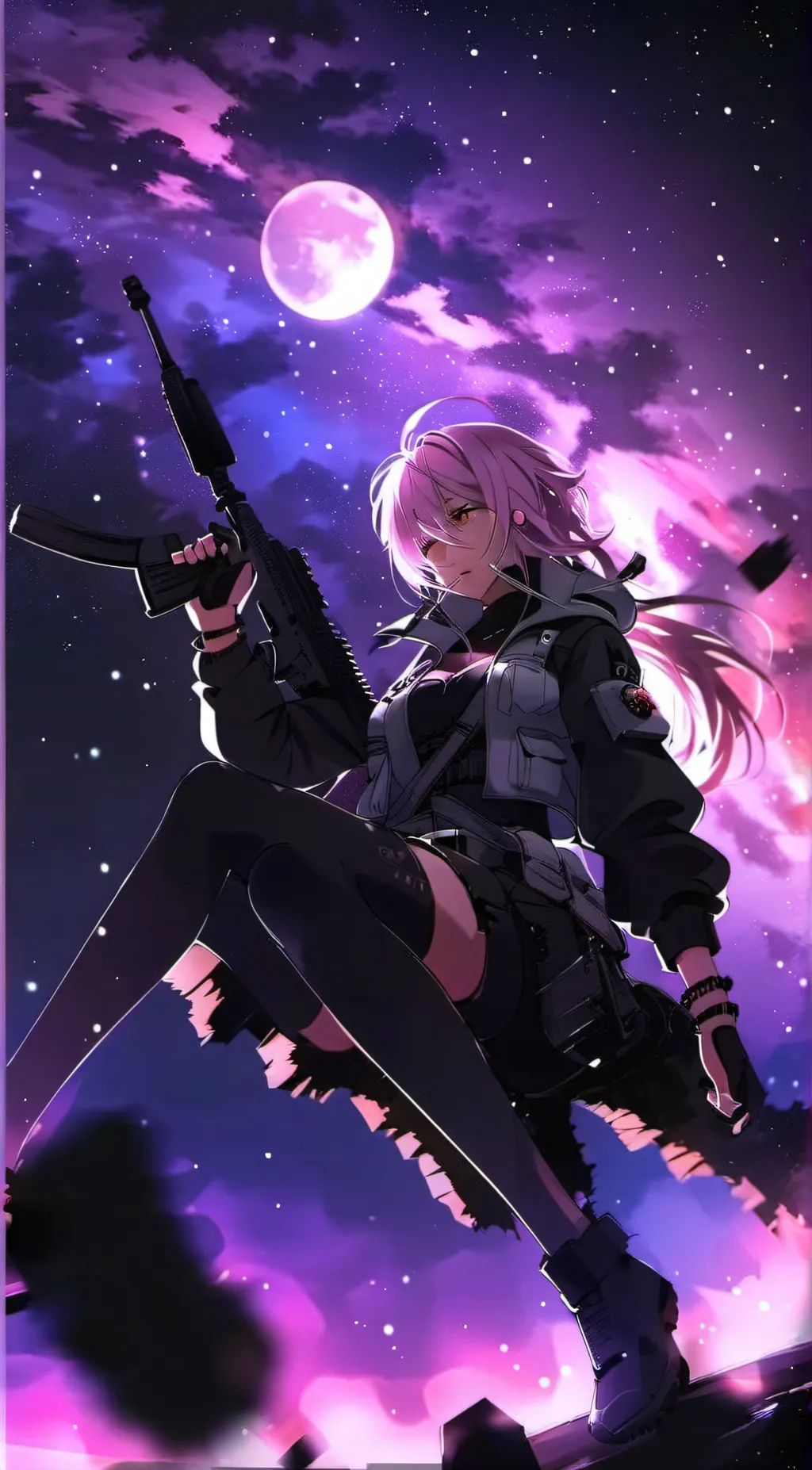 ai character: Luna background