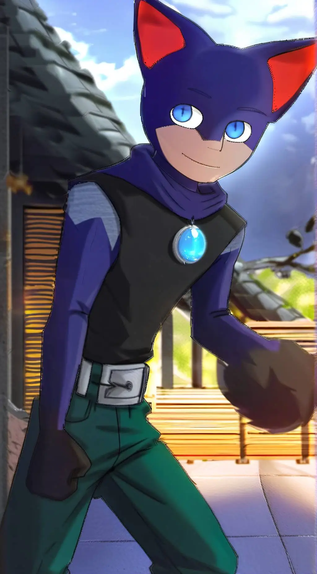 ai character: catboy background