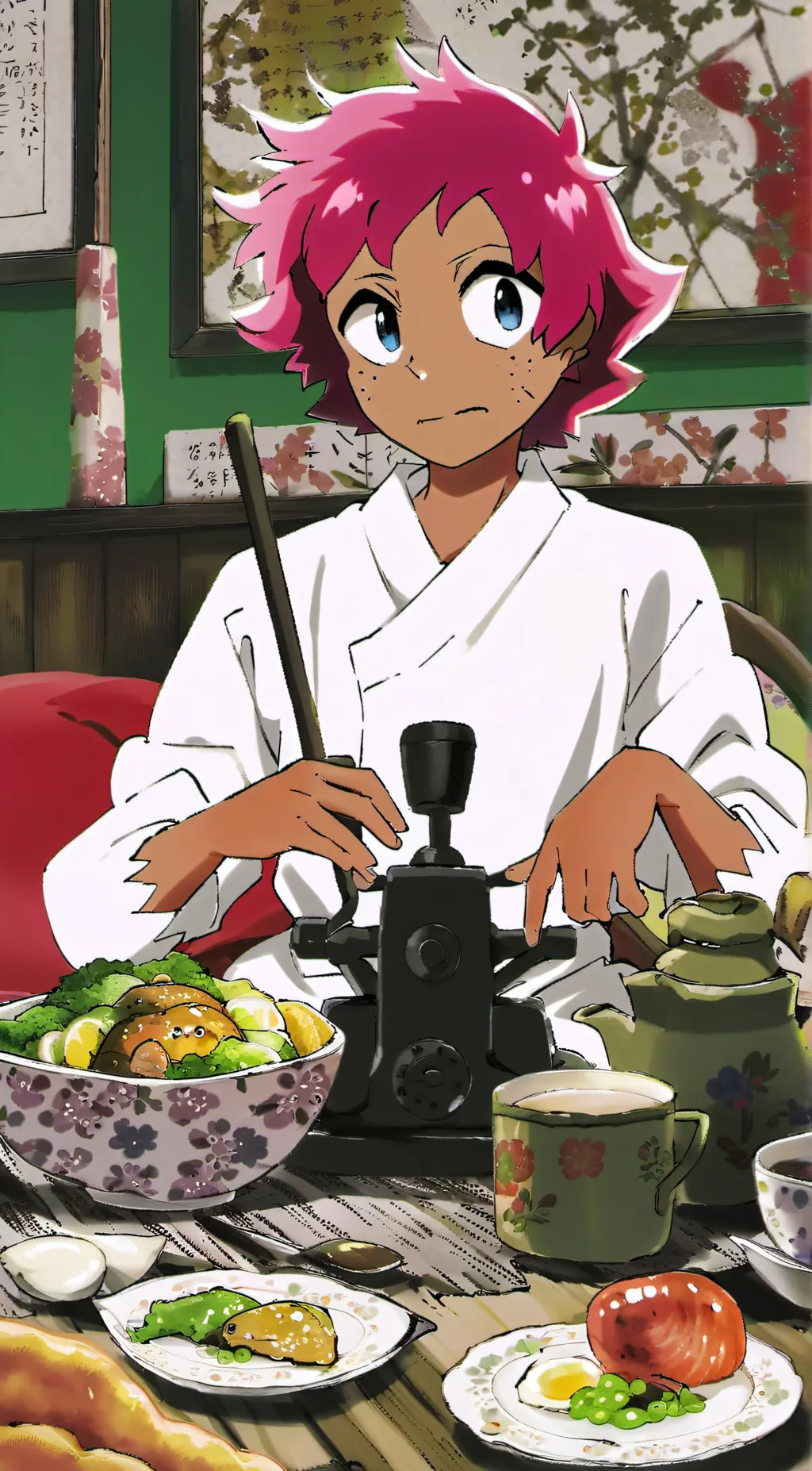 ai character: bugbo but babys? background