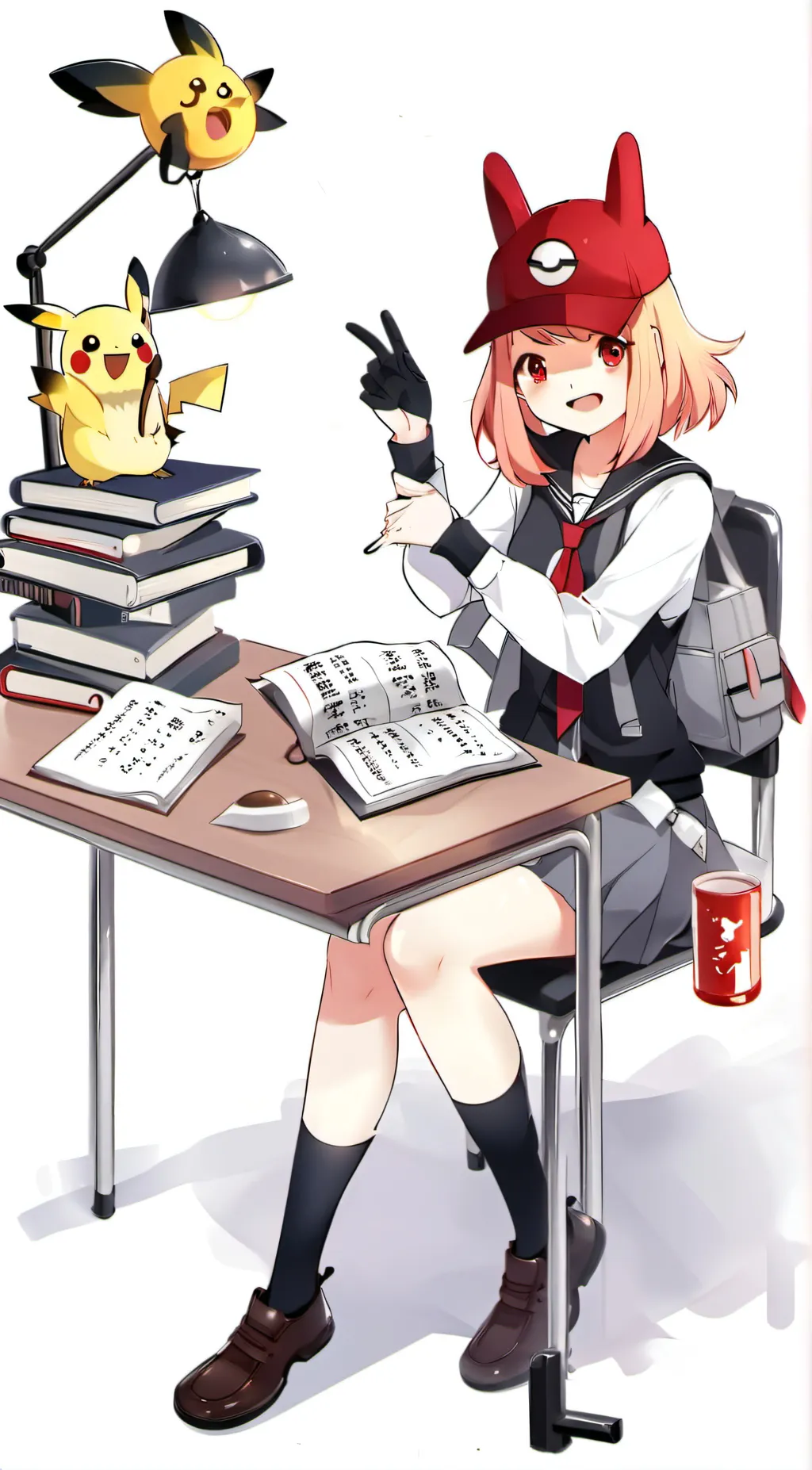 ai character: pikachu background